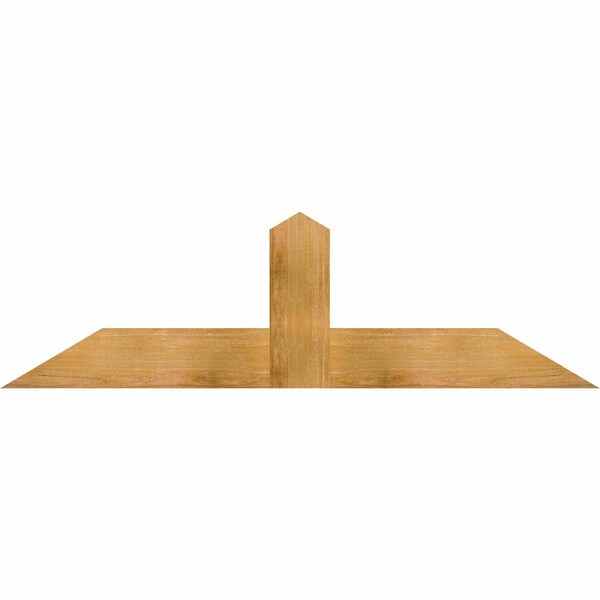 Ekena Millwork Portland Rough Sawn Timber Gable Bracket, Western Red Cedar, 60"W x 17"H x 2"D x 6"F, 7/12 Pitch GBW060X17X0206POR00RWR - main
